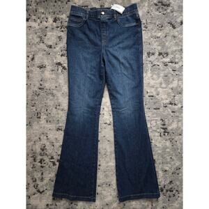 NWT SPANX Tall Flare XL Jeans High Rise Hidden Core Shaping Sexy Retro Stretch